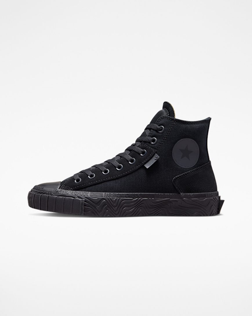 Women's Converse Chuck Taylor Alt Star Wavy High Top Shoes Black / Deep Grey / Black | AU EC618J